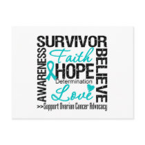 Ovarian Cancer Survivors Motto postcards
