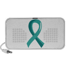 Ovarian Cancer Teal Ribbon 3 Notebook Speaker