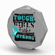 Ovarian Cancer Tough Girls Fight Strong Acrylic Award
