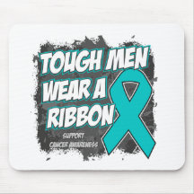 Ovarian Cancer Tough Men Wear A Ribbon Mousepad