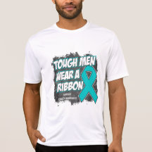 Ovarian Cancer Tough Men Wear A Ribbon T-shirts
