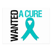 Ovarian Cancer Wanted A Cure Post Card