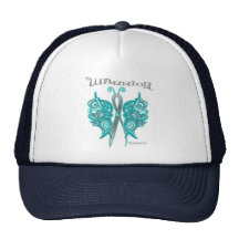 Ovarian Cancer Warrior Celtic Butterfly Hat