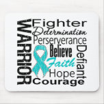 Ovarian Cancer Warrior Collage Mousepad
