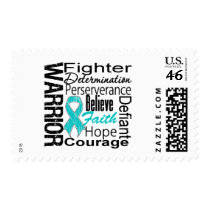 Ovarian Cancer Warrior Collage Postage Stamps