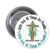 Ovarian Cancer WITH GOD CROSS 1 Pin