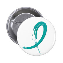 Ovarian Cancer's Teal Ribbon A4 Pins
