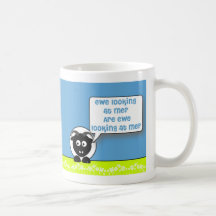oveja que me mira tazas de café