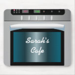 Oven graphic with personalized text mouse pad