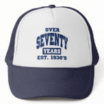 Over 70th Birthday Mesh Hat