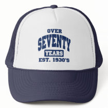 Over 70th Birthday Mesh Hat