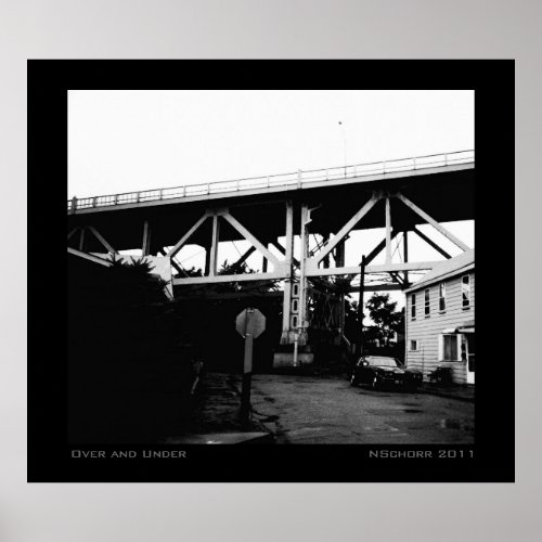 Over and Under Urban Industrial Landscape print
