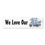 Over Cab Camper RV Bumper Sticker