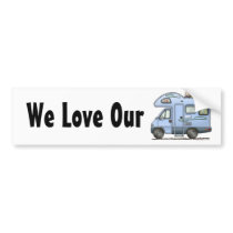 Over Cab Camper RV Bumper Sticker bumper stickers