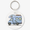 Over Cab Camper RV Keychain by art1st Over Cab Camper RV Keychain