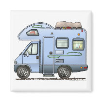 Over Cab Camper RV Magnet