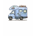 Over Cab Camper RV T-Shirt by art1st Over Cab Camper RV T-Shirt