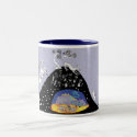 over hill and under hill mugs by Annaart over hill and under hill mugs