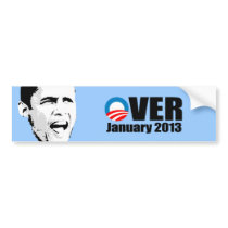 OVER JANUARY 2013 BUMPER STICKERS