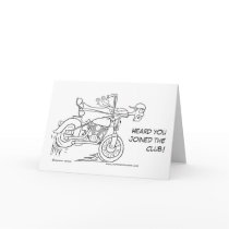 Over the Handlebars Get Well Card