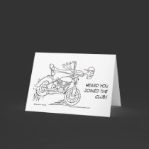 Over the Handlebars Get Well Card