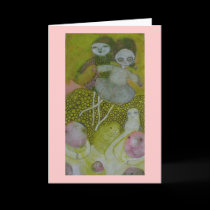 Over the Heads of Beavers Greeting Card cards