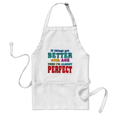 Over the Hill Birthday Humor Aprons by BirthdayFun