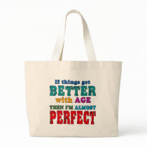 Over the Hill Birthday Humor Canvas Bags