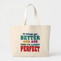 Over the Hill Birthday Humor Canvas Bags