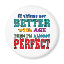 Over the Hill Birthday Humor Magnet