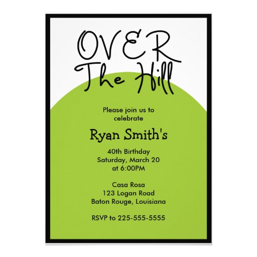 Over the Hill Birthday (Today's Best Award) Custom Announcement