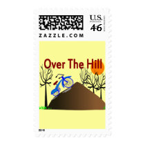 "Over The Hill" Funny Birthday Gifts postage by gailg1957 "Over The Hill" Funny Birthday Gifts postage