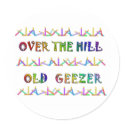 Over the Hill Old Geezer stickers