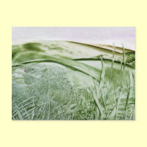 Over the Hills, Encaustic Art Postcard postcards