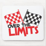 over the limits Racing flag Mouse Pads