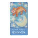 Over the Moon bookplate label labels