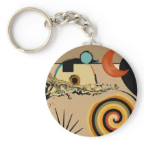 Over the Ocean - Abstract Keychains