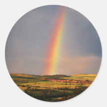 Over The Rainbow Round Sticker