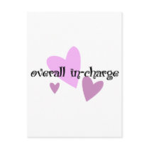 Overall In-Charge postcards