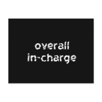 Overall In-Charge postcards