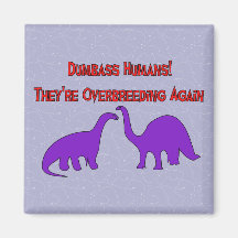 Overbreeding Dinosaurs Fridge Magnets