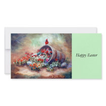 Overflowing Cardinal Photocard Personalized Photo Card