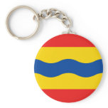 Overijssel, Netherlands flag Key Chains