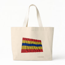 Overijssel Waving Flag Canvas Bags