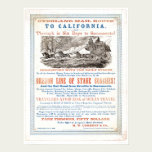 Overland Mail Route to CA. (1257A) - Restored posters