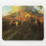 Overland Trail by Johnson, Vintage American West Mouse Pad