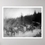 Overland Trail Horses Alaska 1908 Posters