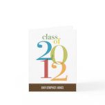 Overlapped Colors Graduation Thank You Card