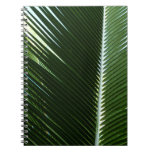 Overlapping Palm Fronds Tropical Green Abstract Spiral Notebook