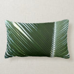 Overlapping Palm Fronds Tropical Pillow
